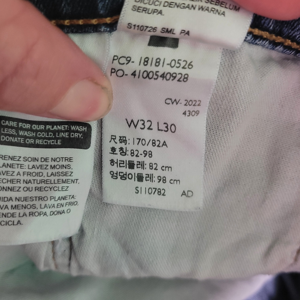 Levi's Classic Blue Denim Jeans